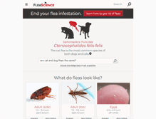 Tablet Screenshot of fleascience.com